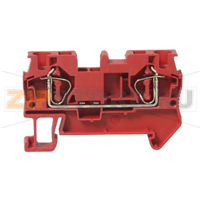 Клемма проходная, пружинная, красная CHIKU RNS 4 RD 