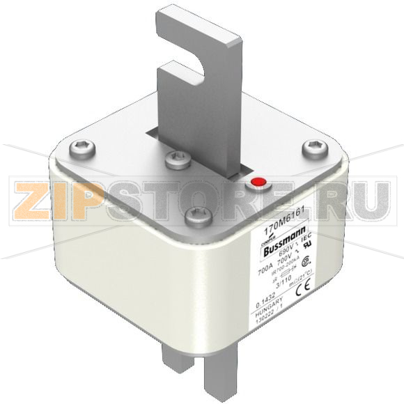 Предохранитель, 700 A, AC 690 В, 200 кА, 3, 76x90x139 мм, aR, DIN, IEC Eaton FUSE 700A 690V 3/1 