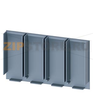 insulating plate extended 4-pole 1 unit accessory for: 3VA4/5 125 Siemens 3VA9131-0WJ40 