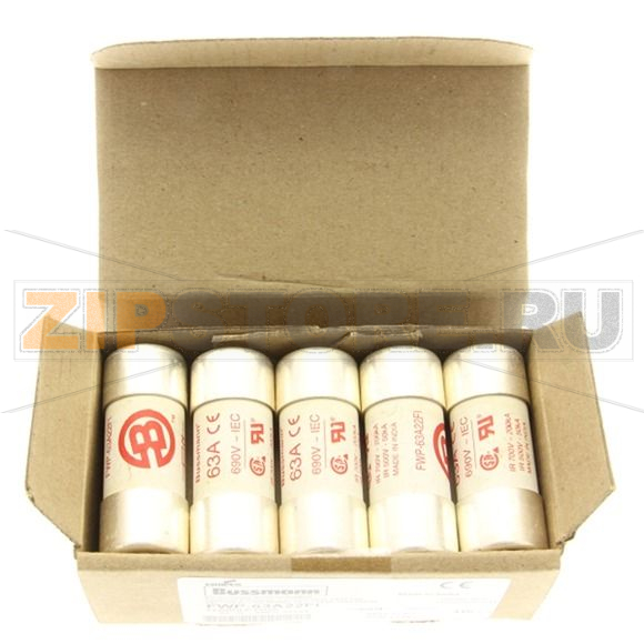 Предохранитель, 63 A, AC 700 В, 200 кА, 22x58 мм, aR, UL Eaton 63A 690V 22X58 INDICATED 22x58MM 
