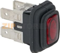 КРАСНЫЙ ДВУХПОЛЮСНЫЙ ПЕРЕКЛЮЧАТЕЛЬ 16А 250В