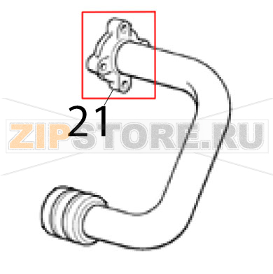 Brass flange Scotsman MAR 78 SPLIT Brass flange Scotsman MAR 78 SPLITЗапчасть на деталировке под номером: 21
