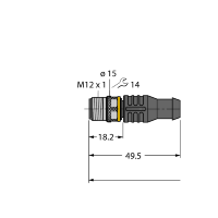 Кабель PUR Turck RSC4.5T-10-RSC4.5T/TXL
