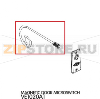 Magnetic door microswitch Unox XBC 405 Magnetic door microswitch Unox XBC 405Запчасть на деталировке под номером: 66Название запчасти на английском языке: Magnetic door microswitch Unox XBC 405