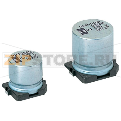 Конденсатор 100 мкФ, SMD, 35 В, 6.3х7.7 мм, 1 шт Nichicon UWZ1В101MCL1GS 
