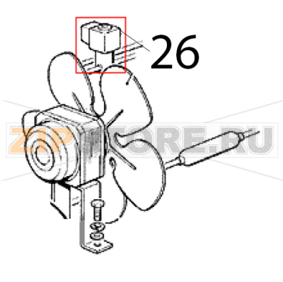Heissgaz ventilgehäuse Scotsman EC 126 AS Heissgaz ventilgehäuse Scotsman EC 126 ASЗапчасть на деталировке под номером: 26