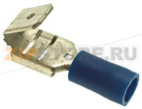 КЛЕММА F 6,3х0,8 мм, СИНЯЯ - УПАКОВКА 10