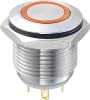 Кнопка антивандальная 48 В/DC, 2 А, 1 x выкл/вкл, без фиксации, IP65, 1 шт TRU Components GQ16F-10E/J/R/12V