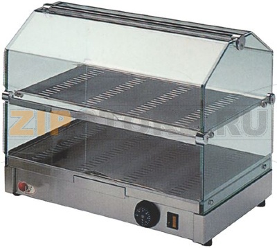 НАГРЕВАТЕЛЬНАЯ ВИТРИНА С 2 ПОЛКАМИ 400 ВТ 230 В 