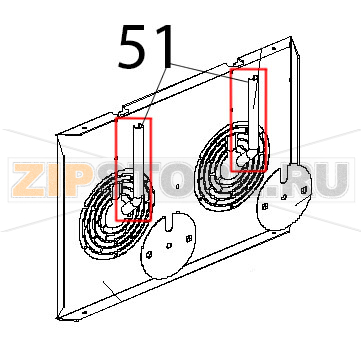 Tubo interno umidita D=16, SP=1, inox Unox XBC 404 Tubo interno umidita D=16, SP=1, inox Unox XBC 404Запчасть на деталировке под номером: 51