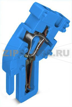 Оконечный модуль для 1-проводной розетки; угловые; 4 mm?; 1-пол.; 4,00 mm?; синие Wago 769-515/000-006 