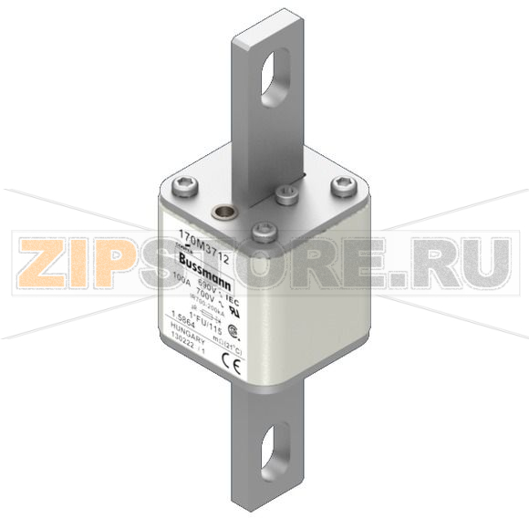 Предохранитель, 100 A, AC 690 В, 200 кА, size 1, 45x45x148 мм, aR, IEC UL Eaton FUSE 100A 690V 