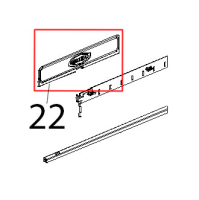Profilo inox paracalore cruscotto stp Unox XBC 815G