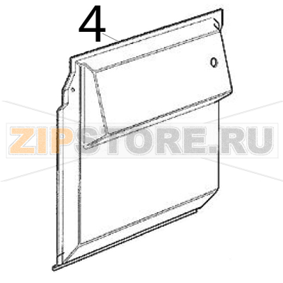 Coperchio deflettore Scotsman MV 600 Coperchio deflettore Scotsman MV 600Запчасть на деталировке под номером: 4