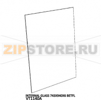 Internal glass 743x940x6 betfl Unox XBC 805E