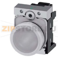 СВЕТОВОЙ ИНДИКАТОР, 22MM, КРУГЛЫЙ, МЕТАЛЛИЧЕСКИЙ ГЛЯНЦЕВЫЙ, БЕЛЫЙ МАТОВЫЙ РАССЕИВАТЕЛЬ, С ДЕРЖАТЕЛЕМ, МОДУЛЬ ПОДСВЕТКИ С ИНТЕГРИРОВАННЫМ СВЕТОДИОДОМ 110V AC,  ПРУЖИННЫЕ КЛЕММЫ, С ГРАВИРОВКОЙ ЛАЗЕРОМ, INSCRIPTION OR GRAPHIC SYMBOL CUSTOMIZED EQUIPMENT USIN