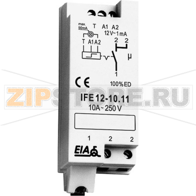 Переключатель дистанционный на DIN-рейку 230 В, 10 А, 1 шт Eltako IFE12-20.13 