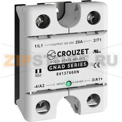 Реле твердотельное 20 А, 100 В/AC, 1 шт Crouzet GNAD20DM 