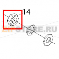 Self-lock nut M6 Fagor FI-48 B