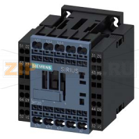 КОНТАКТОР, 3 ПОЛ., AC-3, 5.5KW/400V, 1NC, DC 110V ТИПОРАЗМЕР S00 ПРУЖИННЫЕ КЛЕММЫ . . Siemens 3RT2017-2FF48-0KT1