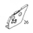 Cover (ribbon frame rh) Sato CG212ТТ