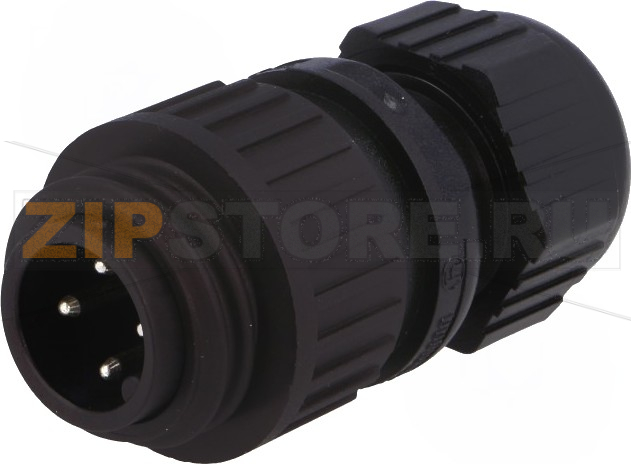 Разъем круглый 400 В, 16 А, 3+PE, IP67, 4 контакта Hirschmann CA 3 LS 