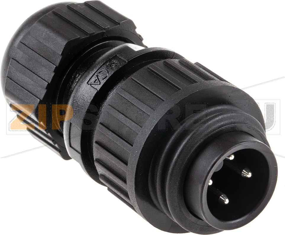 Разъем круглый 400 В, 16 А, 3+PE, IP67, 4 контакта Hirschmann CA 3 LS 
