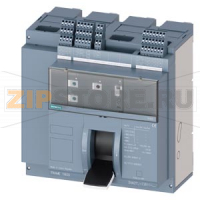 fixed-mounted molded case circuit breaker w. handle frame 1600; 4AUX and trip alarm switch S24; Icu "H" Icu=85kA @ 415V, 4-pole, left ETU320, LI, In=1000A rotary coding switch Ir=400...1000A Ii=1.5...15 x In N conductor protec. adjustable OFF, 50%, 100%,