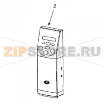 Передняя управляющая панель Zebra Z4Mplus Передняя панель в сборе для принтера Zebra Z4MplusЗапчасть на сборочном чертеже под номером: 2Количество запчастей в комплекте: 1Название запчасти Zebra на английском языке: Kit Control Panel 