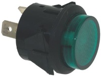 ЗЕЛЕНАЯ ИНДИКАТОРНАЯ ЛАМПА, 220 В, Ø 25 ММ