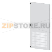 SIVACON, door half, left, with ventilation openings, IP20, H: 2000 mm, W: 800 mm, RAL 7035, Protection class 1 Siemens 8MF1080-2UT25-1BA2