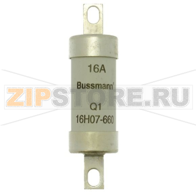Предохранитель, 16 A, AC 660 В, DC 250 В, 80 кА, BS88/A2, 22x82 мм, gL/gG, BS Eaton 16AMP 660V ac 