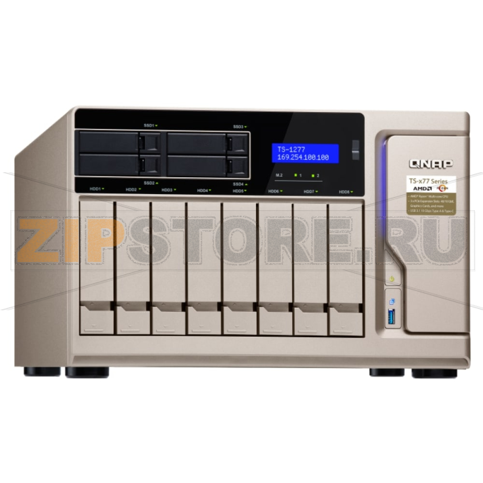 Накопитель сетевой QNAP TS-1277 