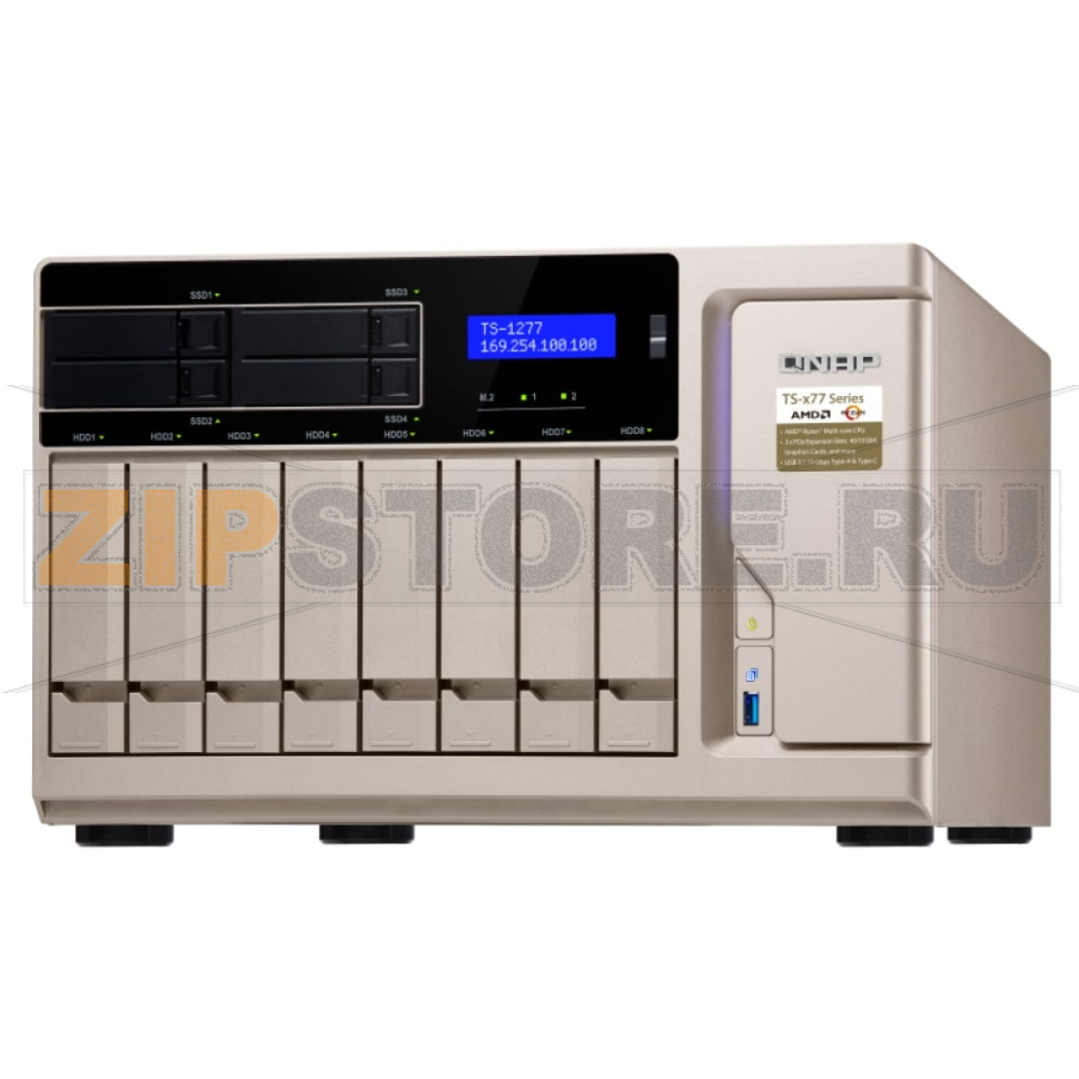 Накопитель сетевой QNAP TS-1277 