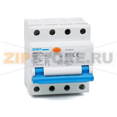Дифавтомат 20 А, 30 мА, 6 кА Chint NB310L/3N 