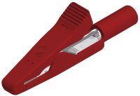 Зажим 8 А, 30 В, тип: крокодил, красный Hirschmann MA 1 S ROT / RED