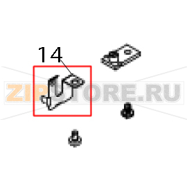 Platen roller fixing plate, MOQ 5 pcs TSC TTP-225 Platen roller fixing plate, MOQ 5 pcs TSC TTP-225Запчасть на деталировке под номером: 14