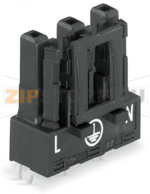 Розетка для печатных плат; прямые; 3-пол.; Код. A; белые Wago 770-823 Protected against mismating and maintenance-freePush-in CAGE CLAMP® spring pressure connection technology allows solid conductors to be simply pushed into a unit.Two wire connections per pole for loops or bridgesAdditional variable coding is possible....