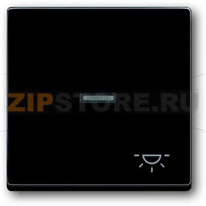 Клавиша выключателя/переключателя/кнопки с символом "Свет", антрацитовая ABB 975.91 