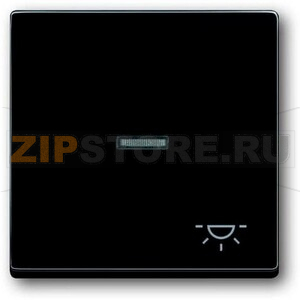 Клавиша выключателя/переключателя/кнопки с символом &quot;Свет&quot;, антрацитовая ABB 975.91 