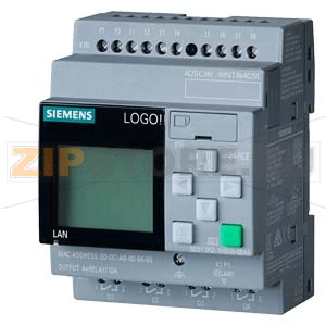 SIPLUS LOGO! 24RCE, логический модуль, рабочая температура -20 ... +70&amp;#176;C, пуск при -20&amp;#176;C, со стойким покрытием, на основе 6ED1052-1HB08-0BA0 . логический модуль, дисплей, напряжение питания/входов/выходов: =24 В/~24 В/реле, 8 DI/4DO, память 400 