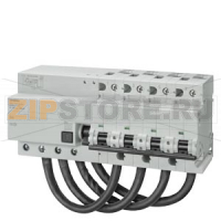 ДИФФ.АВТОМАТ ТИП A (PSE), D=70MM IFN 300MA, 10KA, 4-ПОЛЮСАE B 125A ДЛЯ PARTIAL SHUTDOWN Siemens 5SU1644-6WK82