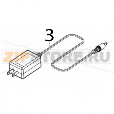 Power adaptor/ AU TSC TDM-20 Power adaptor/ AU TSC TDM-20Запчасть на деталировке под номером: 3
