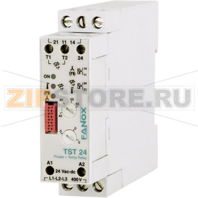 Реле контроля температуры 24 В/DC, 24 В/AC Fanox TST 24 