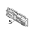 Interface cover / Blue (Fit for RS-232 interface) TSC TTP-323