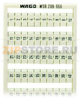 Маркировочная карта WSB; в картах; МАРКИРОВАНО; 1 ... 50&2X; not stretchable; Вертикальная маркировка; с креплением на защелке; белые Wago 209-666
