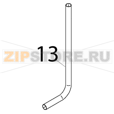 Tubo inox lavaggio centrale Teikos TS983 Tubo inox lavaggio centrale Teikos TS983Запчасть на деталировке под номером: 13