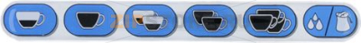 PUSH-BUTTON PANEL MEMBRANE 6-BUTTON 