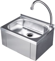HAND-WASH BASIN ST. STEEL W/KNEE CONTROL
