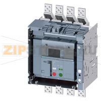 draw-out molded case circuit breaker with guide frame and PSS frame 1600; with RTC and 4AUX trip alarm switch S24; Icu "M" Icu=55kA @ 415V, 4-pole, right ETU650, LSI, In=800A display, meas., comm. function Ir=320...800A Isd=0.6...10xIn, Ii=1.5...15xIn N c